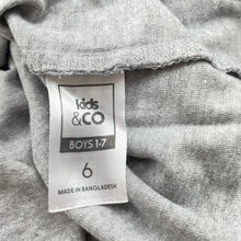 Load image into Gallery viewer, Boys Kids &amp; Co, grey marle t-shirt / top, GUC, size 6,  