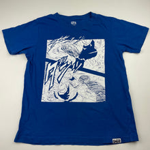 Load image into Gallery viewer, Boys Uniqlo, blue cotton t-shirt / top, GUC, size 9-10,  