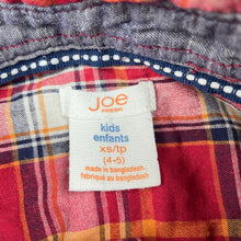 Load image into Gallery viewer, Boys Joe Fresh, lined cotton long sleeve shirt, GUC, size 4-5,  