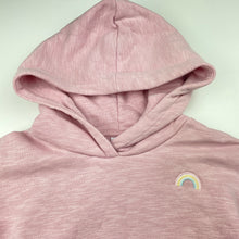 Load image into Gallery viewer, Girls Target, fleece lined hoodie sweater, rainbow, EUC, size 10,  