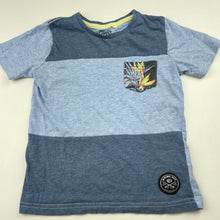 Load image into Gallery viewer, Boys Piping Hot, blue marle cotton t-shirt / top, GUC, size 4,  
