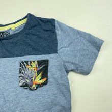 Load image into Gallery viewer, Boys Piping Hot, blue marle cotton t-shirt / top, GUC, size 4,  