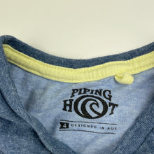Load image into Gallery viewer, Boys Piping Hot, blue marle cotton t-shirt / top, GUC, size 4,  