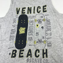 Load image into Gallery viewer, Boys B Collection, grey marle tank top, skateboards, FUC, size 6,  