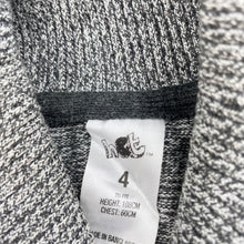 Load image into Gallery viewer, Boys H&amp;T, grey stripe knitted cotton sweater / jumper, GUC, size 4,  