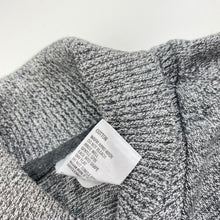 Load image into Gallery viewer, Boys H&amp;T, grey stripe knitted cotton sweater / jumper, GUC, size 4,  