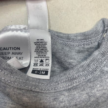 Load image into Gallery viewer, unisex AS Colour, grey cotton bodysuit / romper, GUC, size 000,  