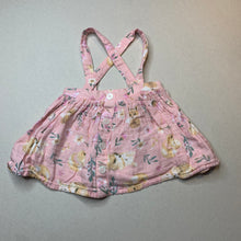 Load image into Gallery viewer, Girls Baby Baby, lightweight cotton suspender skirt, elasticated, GUC, size 0,  