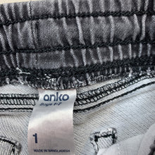 Load image into Gallery viewer, Boys Anko, stretch knit denim shorts, elasticated, FUC, size 1,  