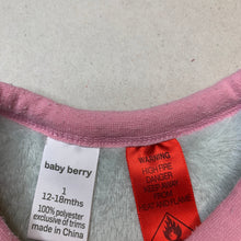 Load image into Gallery viewer, Girls Baby Berry, soft fleece winter pyjama top, FUC, size 1,  
