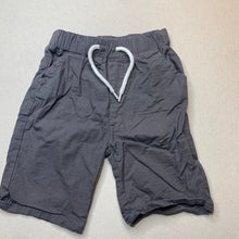 Load image into Gallery viewer, Boys Urban Crusade, dark grey cotton shorts, elasticated, EUC, size 6,  