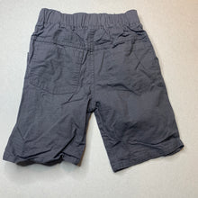 Load image into Gallery viewer, Boys Urban Crusade, dark grey cotton shorts, elasticated, EUC, size 6,  