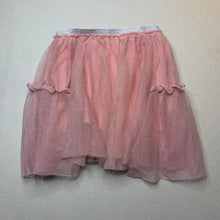 Load image into Gallery viewer, Girls Lily &amp; Dan, lined pink &amp; silver tulle skirt, elasticated, L: 33cm, FUC, size 5-6,  