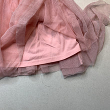 Load image into Gallery viewer, Girls Lily &amp; Dan, lined pink &amp; silver tulle skirt, elasticated, L: 33cm, FUC, size 5-6,  