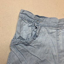 Load image into Gallery viewer, Girls Target, chambray cotton shorts, elasticated, FUC, size 6,  
