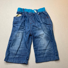 Load image into Gallery viewer, Boys CON.CON JEANS, denim shorts, elasticated, GUC, size 6,  