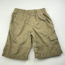 Load image into Gallery viewer, Boys H&amp;T, khaki cotton cargo shorts, elasticated, GUC, size 4,  