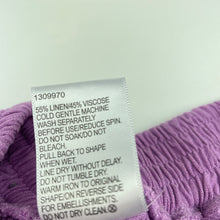 Load image into Gallery viewer, Girls Mango, purple linen/viscose shorts, elasticated, FUC, size 12,  