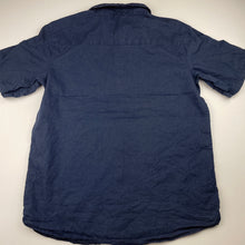 Load image into Gallery viewer, Boys Anko, navy linen / cotton short sleeve shirt, GUC, size 14,  