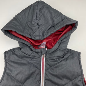 Boys Anko, hooded puffer vest / sleeveless jacket, EUC, size 7,  