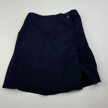 Load image into Gallery viewer, Girls Bare &amp; Ley, navy school shorts / skort, elasticated, GUC, size 6,  