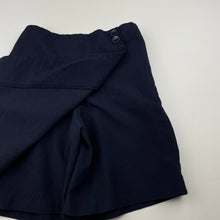 Load image into Gallery viewer, Girls Bare &amp; Ley, navy school shorts / skort, elasticated, GUC, size 6,  