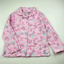 Load image into Gallery viewer, Girls Brilliant Basics, flannel cotton winter pyjama top, EUC, size 5,  
