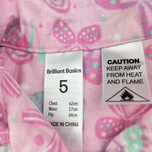 Load image into Gallery viewer, Girls Brilliant Basics, flannel cotton winter pyjama top, EUC, size 5,  