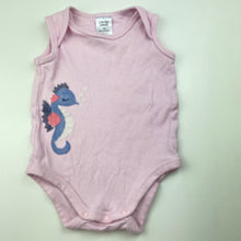 Load image into Gallery viewer, Girls Target, pink cotton bodysuit / romper, FUC, size 000,  