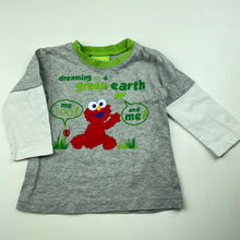 Load image into Gallery viewer, Boys Seasame Beginnings, Elmo cotton long sleeve top, FUC, size 00,  