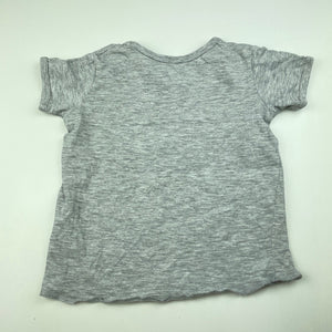 unisex Dymples, grey marle Christmas t-shirt / top, FUC, size 1,  