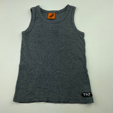 Load image into Gallery viewer, Boys Tilt, grey cotton singlet top, GUC, size 6,  