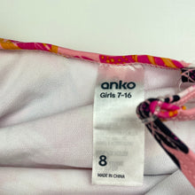 Load image into Gallery viewer, Girls Anko, colourful swim one-piece, EUC, size 8,  