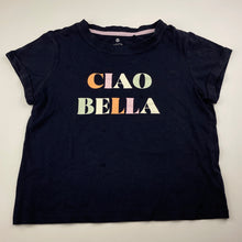 Load image into Gallery viewer, Girls Target, navy cotton t-shirt / top, FUC, size 9,  