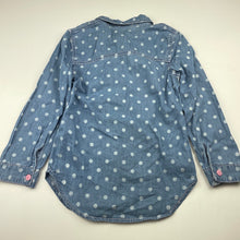 Load image into Gallery viewer, Girls Breakers, chambray cotton long sleeve shirt, GUC, size 5,  