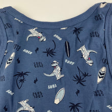 Load image into Gallery viewer, Boys BAYKAR, stretchy singlet top, dinosaurs, GUC, size 7-8,  
