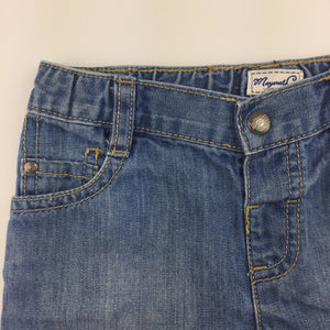 Boys Mayoral Co, blue denim jean shorts, elasticated, GUC, size 1