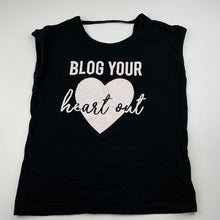 Load image into Gallery viewer, Girls B Collection, black cotton top, GUC, size 10,  