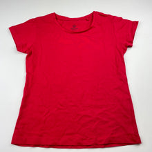 Load image into Gallery viewer, Girls Favourites, red organic cotton t-shirt / top, EUC, size 10,  