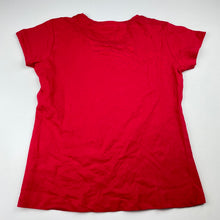 Load image into Gallery viewer, Girls Favourites, red organic cotton t-shirt / top, EUC, size 10,  