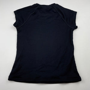 Girls Target, black short sleeve rashie / swim top, EUC, size 9,  