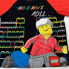 Load image into Gallery viewer, Boys Lego, pyjama t-shirt / top, skateboard, FUC, size 4,  