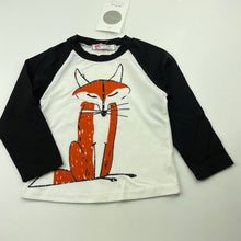 Load image into Gallery viewer, Boys Vogue Fashion, long sleeve t-shirt / top, fox, NEW, size 1,  