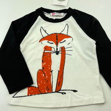 Load image into Gallery viewer, Boys Vogue Fashion, long sleeve t-shirt / top, fox, NEW, size 1,  