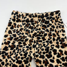 Load image into Gallery viewer, Girls Milk Threads, velour leopard print leggings, elasticated, NEW, size 1,  