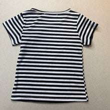 Load image into Gallery viewer, unisex Vogue Fashion, striped lightweight t-shirt / top, NEW, size 2,  