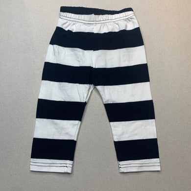 unisex striped, leggings / bottoms, elasticated, EUC, size 00,  