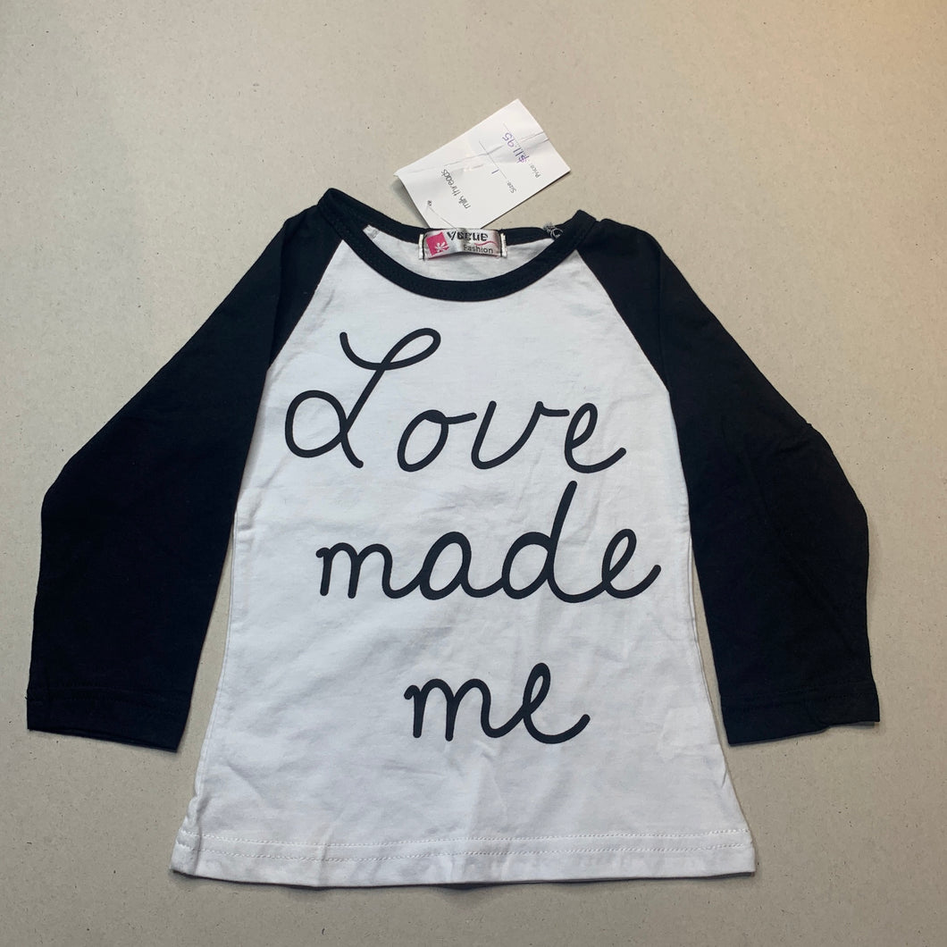 unisex Vogue Fashion, lightweight long sleeve t-shirt / top, NEW, size 1,  