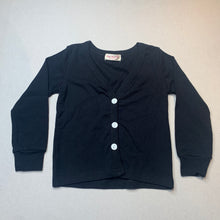 Load image into Gallery viewer, Girls Xing Ying Mei, black long sleeve top / lightweight cardigan, EUC, size 4,  