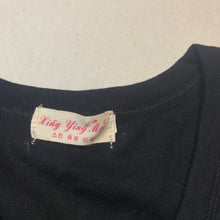 Load image into Gallery viewer, Girls Xing Ying Mei, black long sleeve top / lightweight cardigan, EUC, size 4,  
